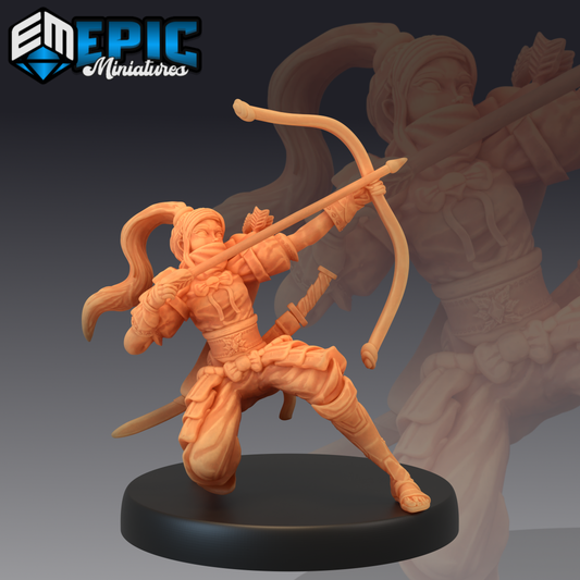 Epic Miniatures - Samurai Female Archer #560, Divine Dinasty - 2021