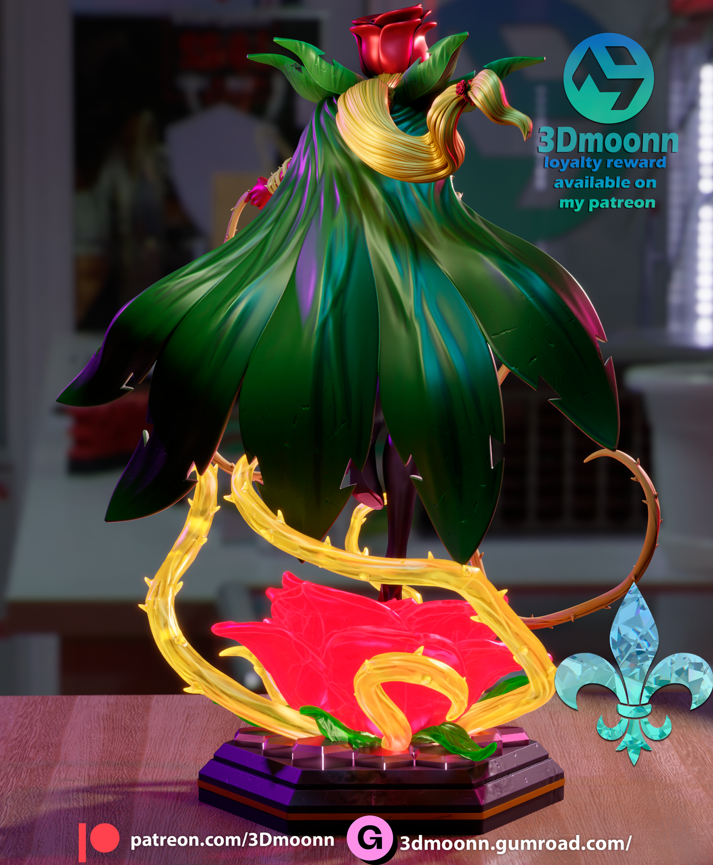 3D.Moonn - Rosemon, DIgimon - Loyalty Reward
