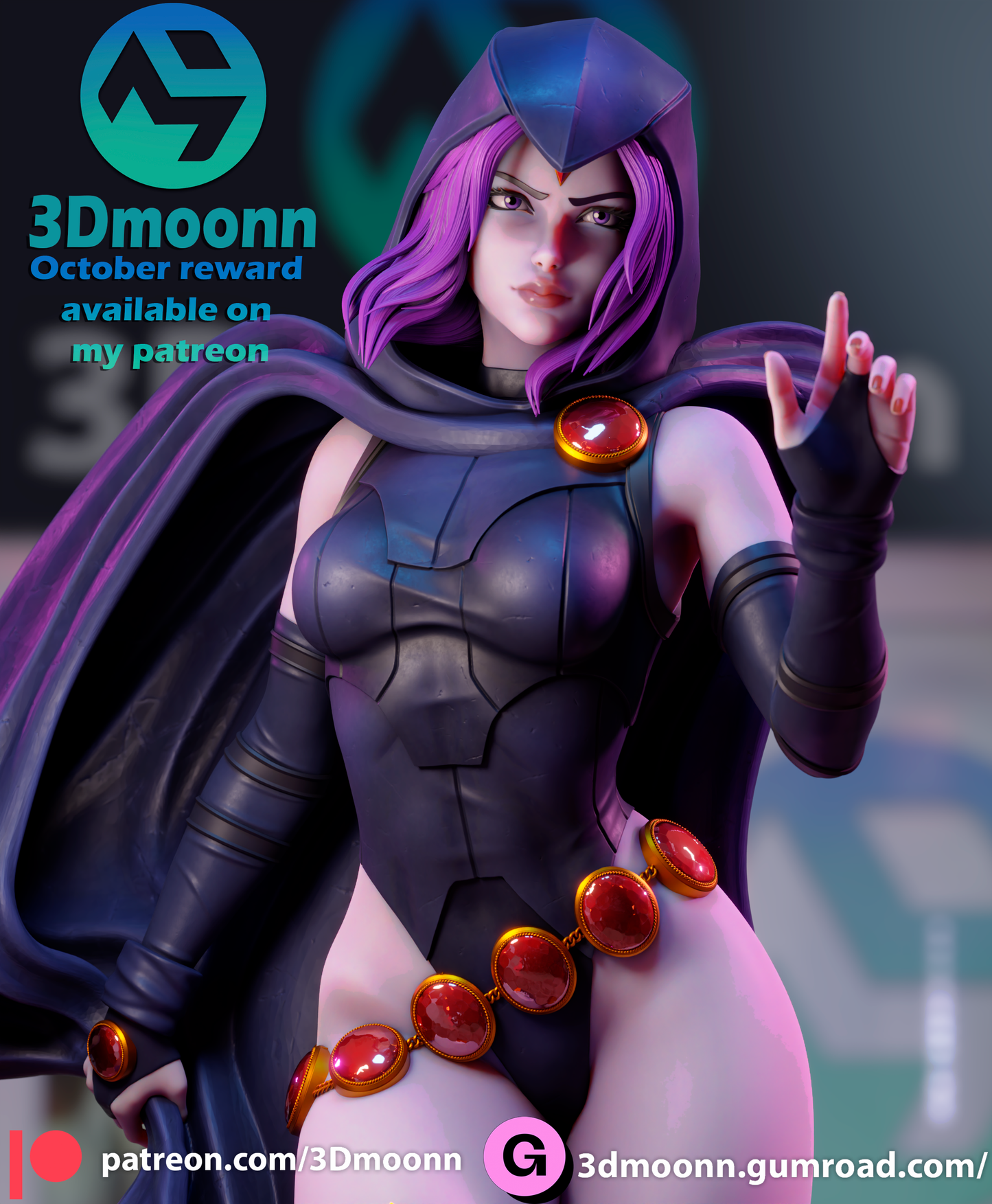 3D.Moonn - Raven 2023 October Release 30CM - 15CM