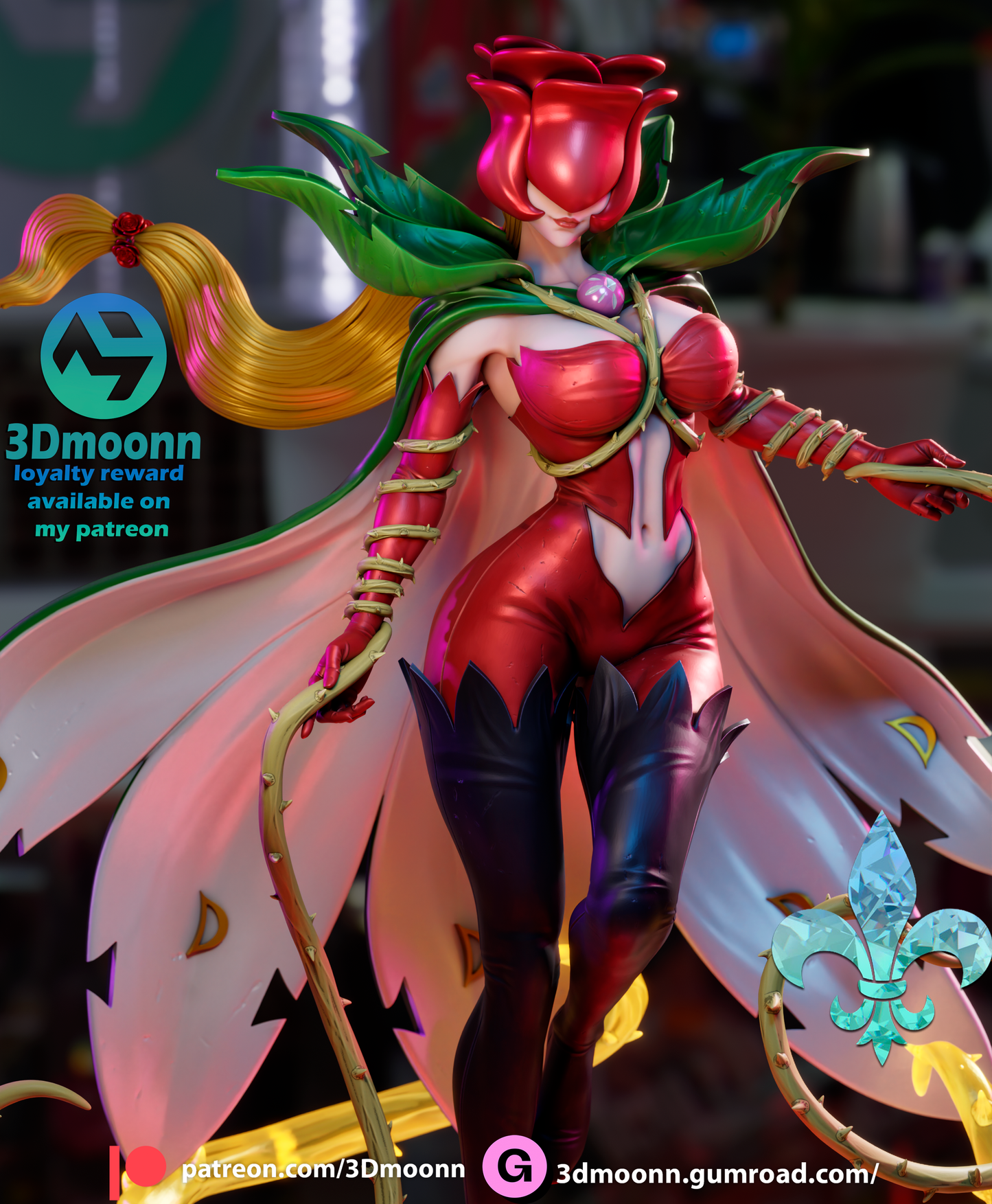 3D.Moonn - Rosemon, DIgimon - Loyalty Reward