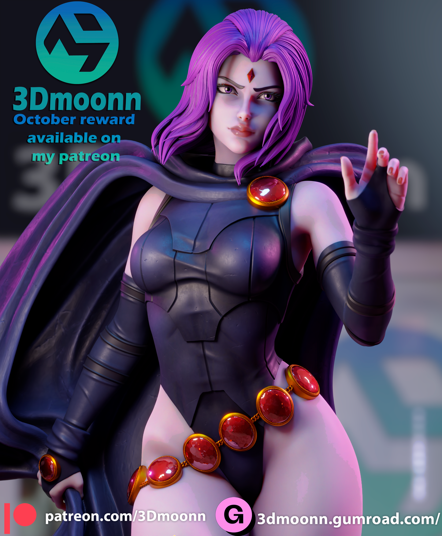 3D.Moonn - Raven 2023 October Release 30CM - 15CM