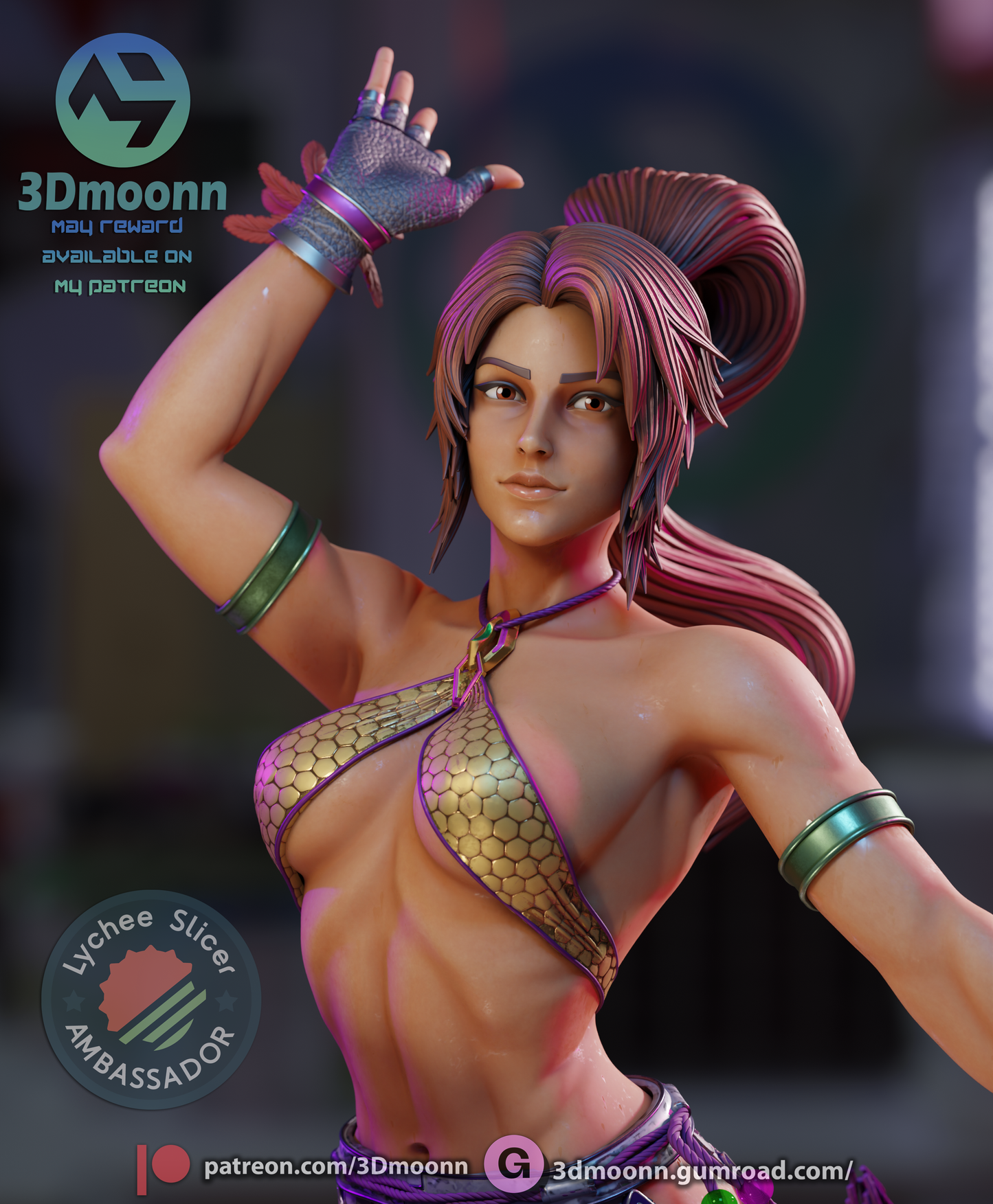 3D.Moonn - Christie Monteiro, Tekken