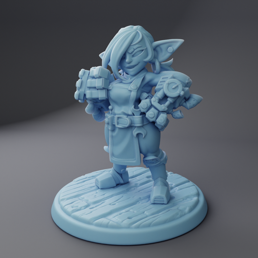 Twin Goddess Miniatures - Kaja, the Goblin Mecha-brawler - 2025 February