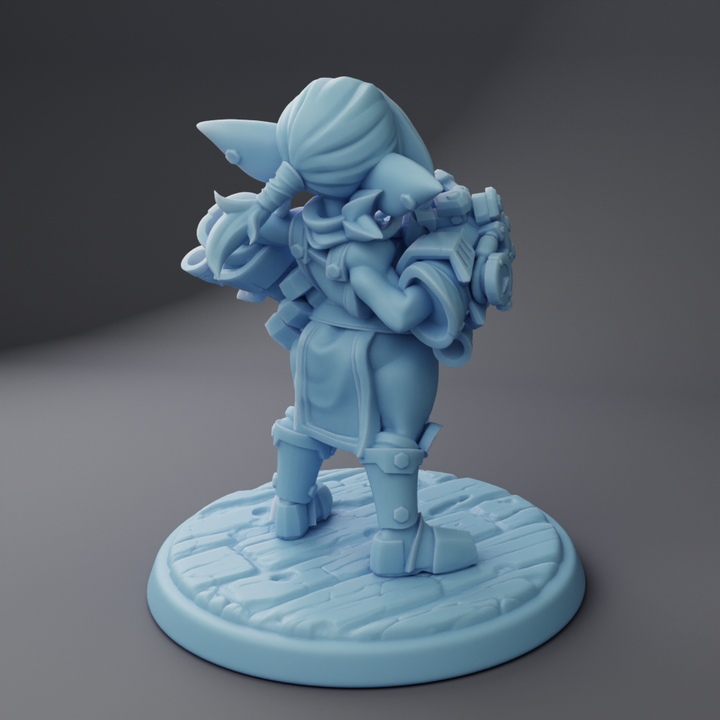 Twin Goddess Miniatures - Kaja, the Goblin Mecha-brawler - 2025 February