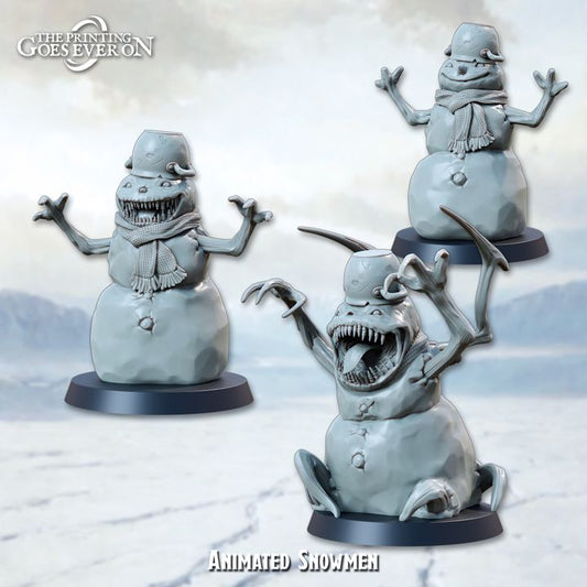 The Printing Goes Ever On - Animated Snowmen - Frostbound Fate 2024 December