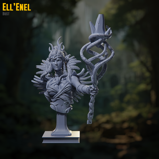 Claymore Miniatures - El'Ennel Bust - Fall of The Eternal Kings 2025 June