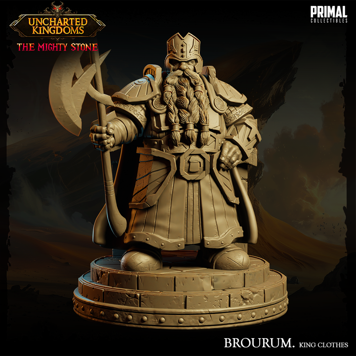 Primal Collectibles - Dwarf Brourum, King Clothes - UK The Migthy Stone 2024 August