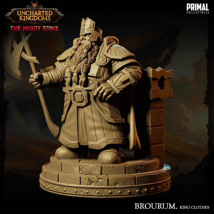 Primal Collectibles - Dwarf Brourum, King Clothes - UK The Migthy Stone 2024 August