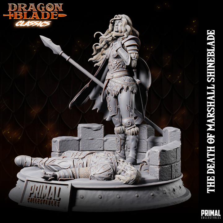 Primal Collectibles - The Death Of Marshall Shineblade, Loyalty - Diorama 20cm Base