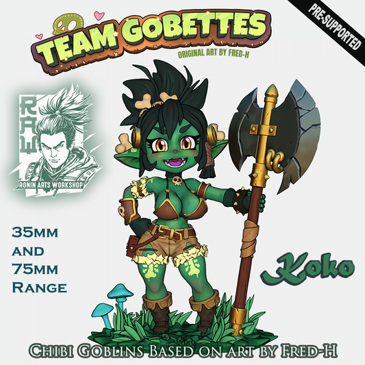 Ronin Arts - Koko, The Goblin Barbarian - Team Gobettes 2024 June