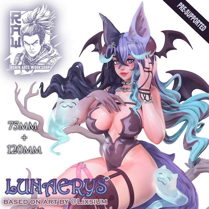 Ronin Arts - Lunaerys, Celestial Kitsune PinUp - Team Gobettes 2025 April