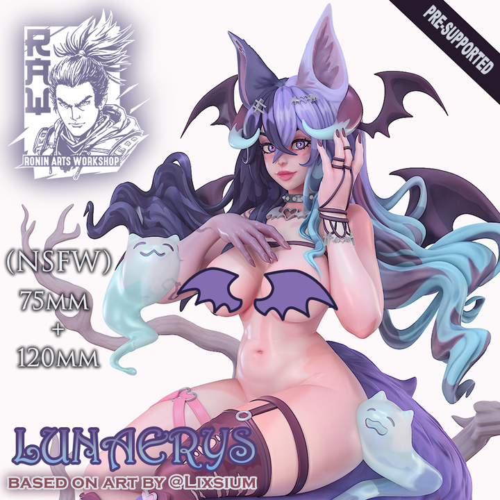 Ronin Arts - Lunaerys, Celestial Kitsune PinUp - Team Gobettes 2025 April