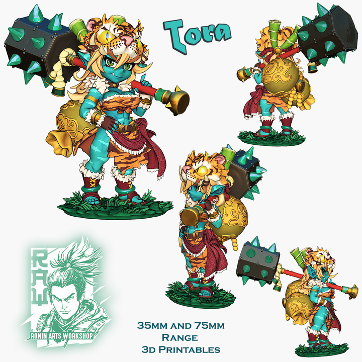 Ronin Arts - Chibi Goblin, Tora The Barbarian - Team Gobettes 2025 April 35mm