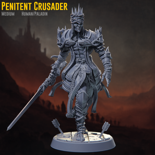 Claymore Miniatures - The Penitent Crusader - Crusader of Penitence 2025 October
