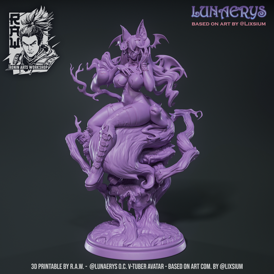 Ronin Arts - Lunaerys, Celestial Kitsune PinUp - Team Gobettes 2025 April