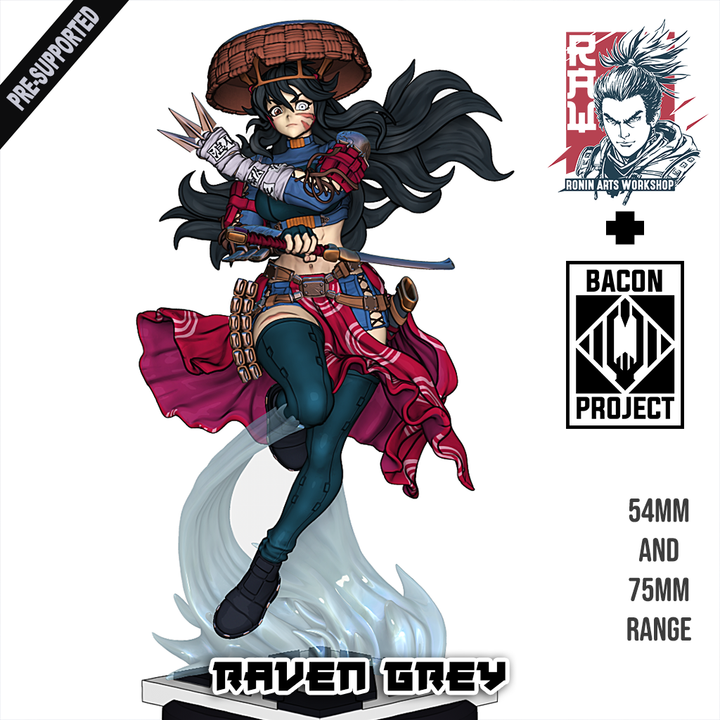 Ronin Arts - Raven Grey, Female Ronin - 2025 March 35mm