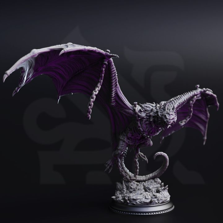 DM Stash - Sonari the Bridled Bat Monstrosity (Huge) - Drow from Beyond 2025 August