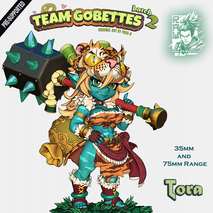 Ronin Arts - Chibi Goblin, Tora The Barbarian - Team Gobettes 2025 April 35mm