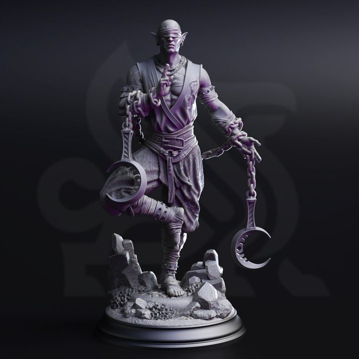 DM Stash - Uxas the Reborn, Drow Lunar Monk - Drow from Beyond 2025 August