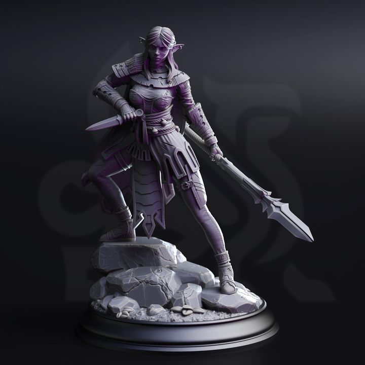 DM Stash - Vixa Indwynath, Drow Pathfinder of the Deep - Drow from Beyond 2025 August