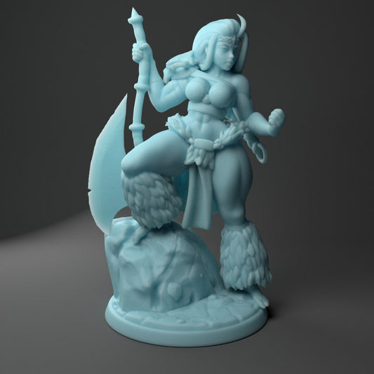Twin Goddess Miniatures - Skadi the Human Barbarian - Welcome Pack 2020 January