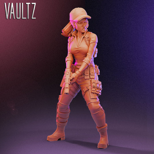 Vaultz - Jill Valentine Hat, Resident Evil - Zombicide Size 35mm