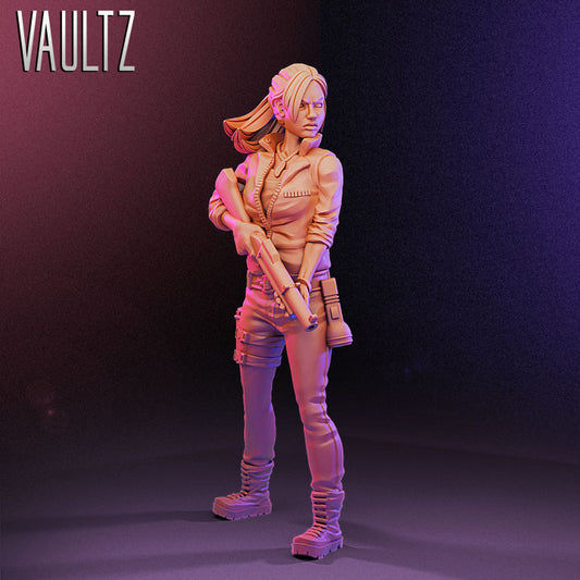 Vaultz - Claire Redfield, Resident Evil - Zombicide Size 35mm