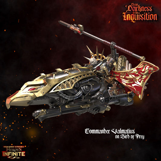 Heroes Infinite Raging Heores - Commander Valmatius on Bird of Prey, Custodes - Grim Darkness of the Inquisition  #36