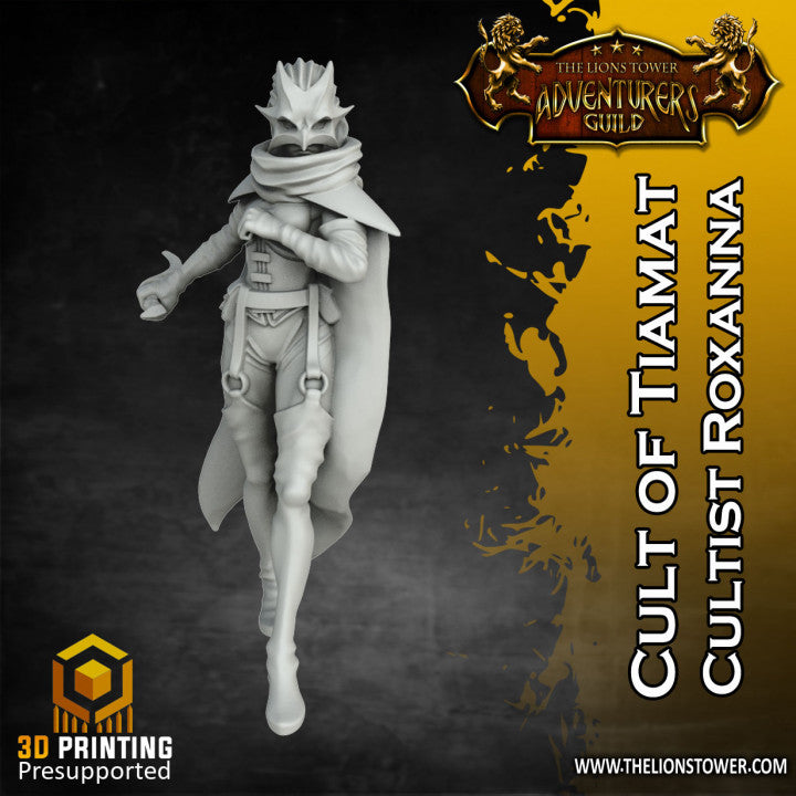 Lion Tower Miniatures - Roxann,  Dragon Cultist of Tiamat