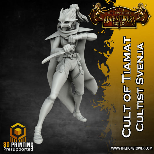 Lion Tower Miniatures - Svenja,  Dragon Cultist of Tiamat