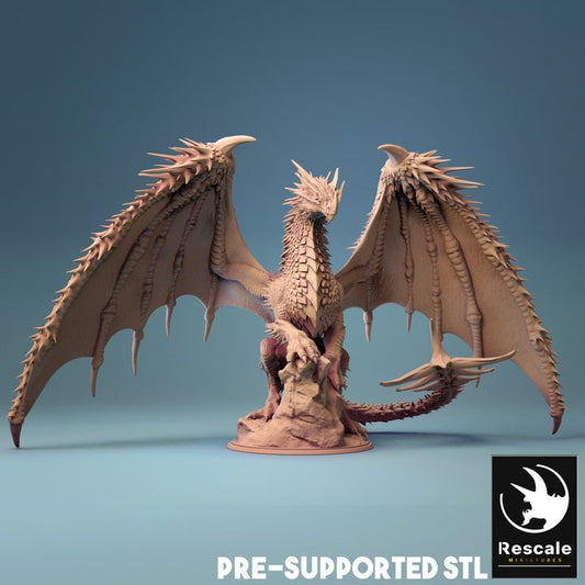 Rescale Miniatures (Lord of the Print) - Elder Red Dragon - 2020 November