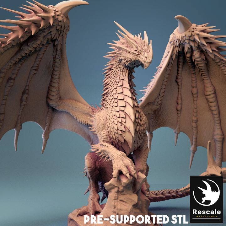 Rescale Miniatures (Lord of the Print) - Elder Red Dragon - 2020 November