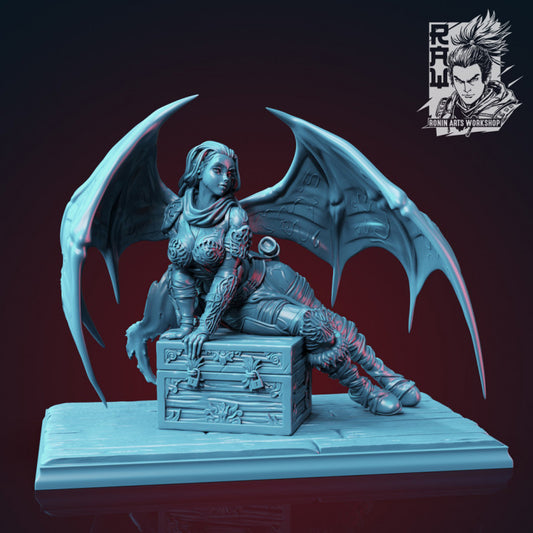 Ronin Arts - Izel, Barbarian Succubus Pin-Up