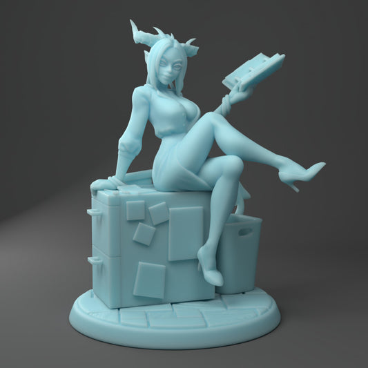 Twin Goddess Miniatures - Stacy the Succubus Accountant - Welcome Box