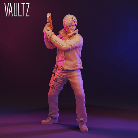 Vaultz - Leon Scott Kennedy, Resident Evil - Zombicide Size 35mm