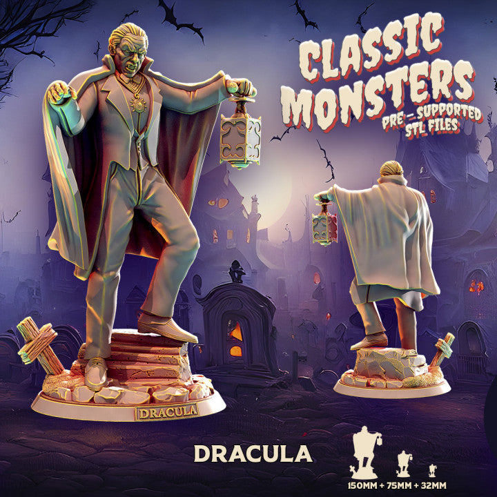Heroes & Beasts Miniatures - Dracula - Classic Monsters