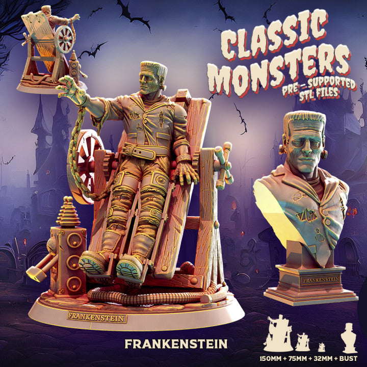 Heroes & Beasts Miniatures - Frankenstein - Classic Monsters