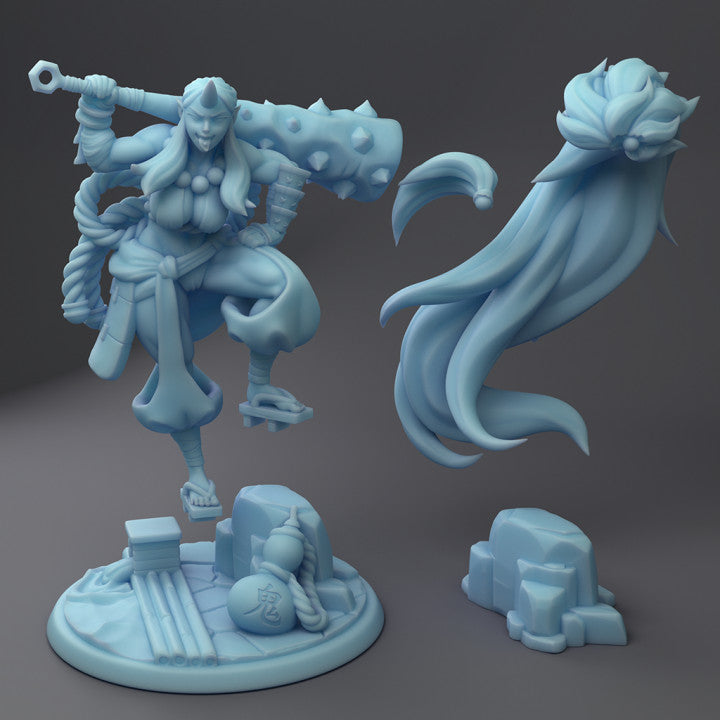 Twin Goddess Miniatures - Kijo, the Oni Barbarian