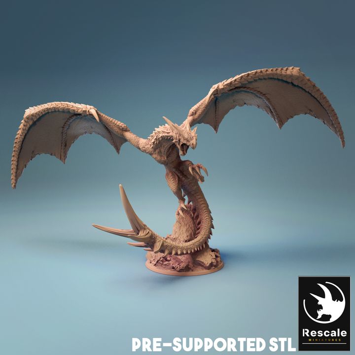 Rescale Miniatures (Lord of the Print) - Wyvern - Desert 2020 October
