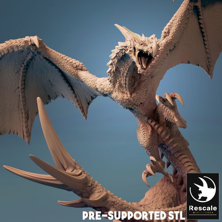 Rescale Miniatures (Lord of the Print) - Wyvern - Desert 2020 October