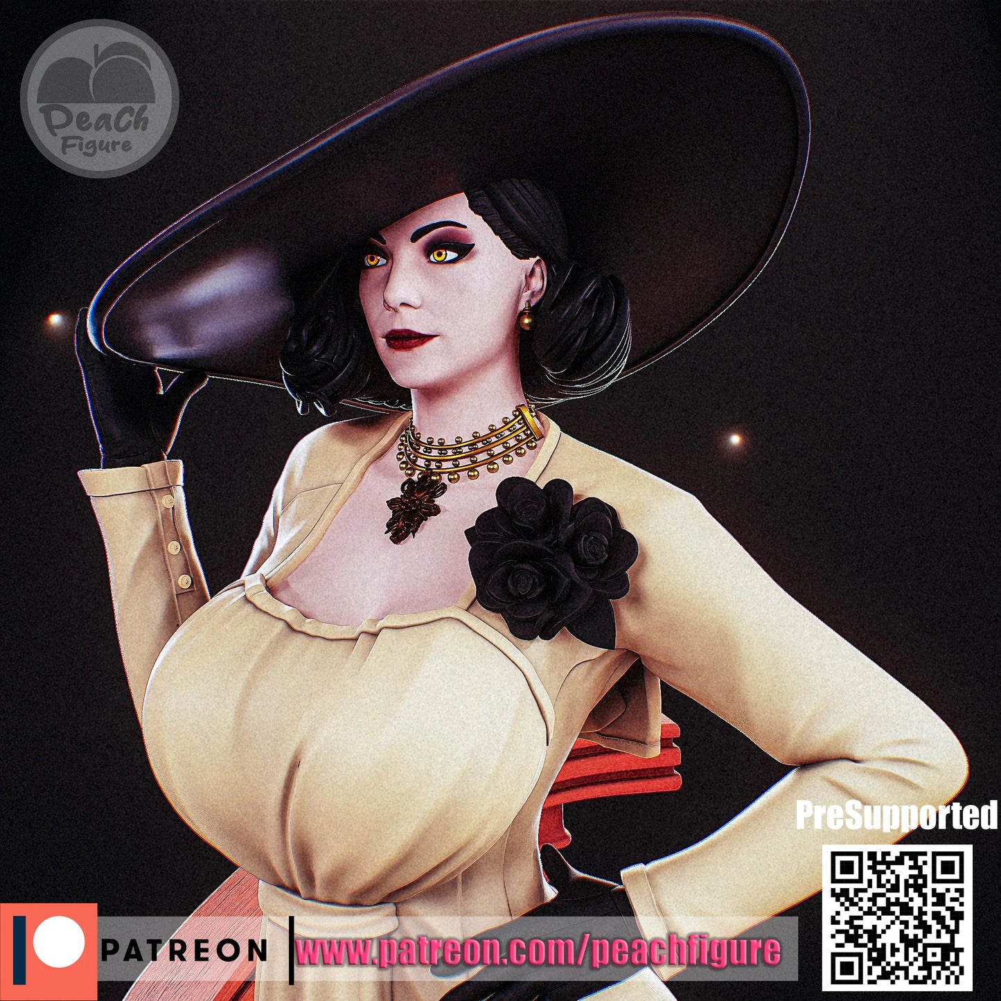 Peach Figures - Lady Dimitrescu, Resident Evil Village