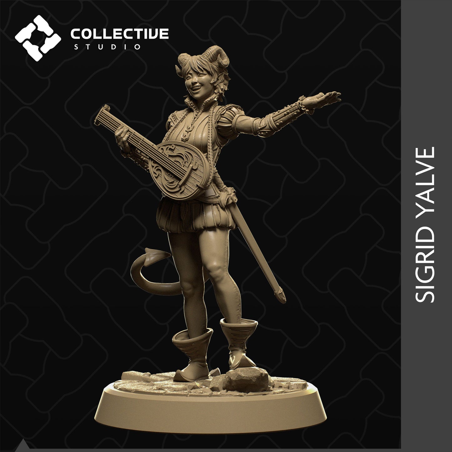 Collective Studio - Sigrid Yalve, Tiefling Bard