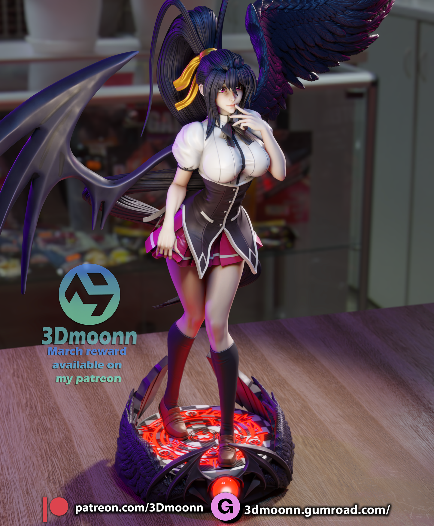 3D Moonn - Akeno Himejima, High School 30cm