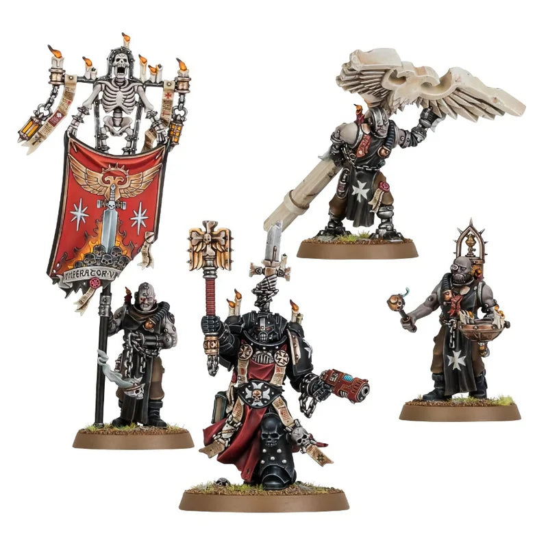 Games Workshop - Chaplain Grimaldus & Retinue, Black Templars - Warhammer40K