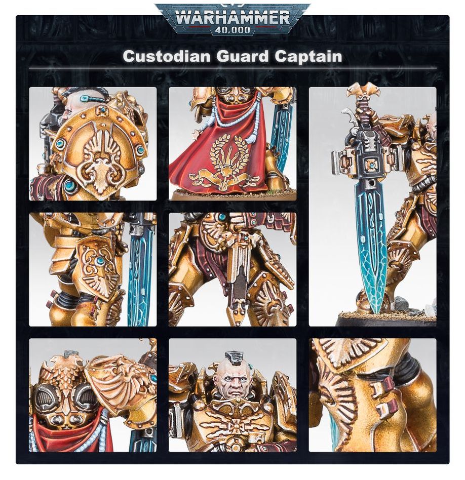 Games Workshop - Custodian Guard Squad, Adeptus Custodes - Warhammer 40K