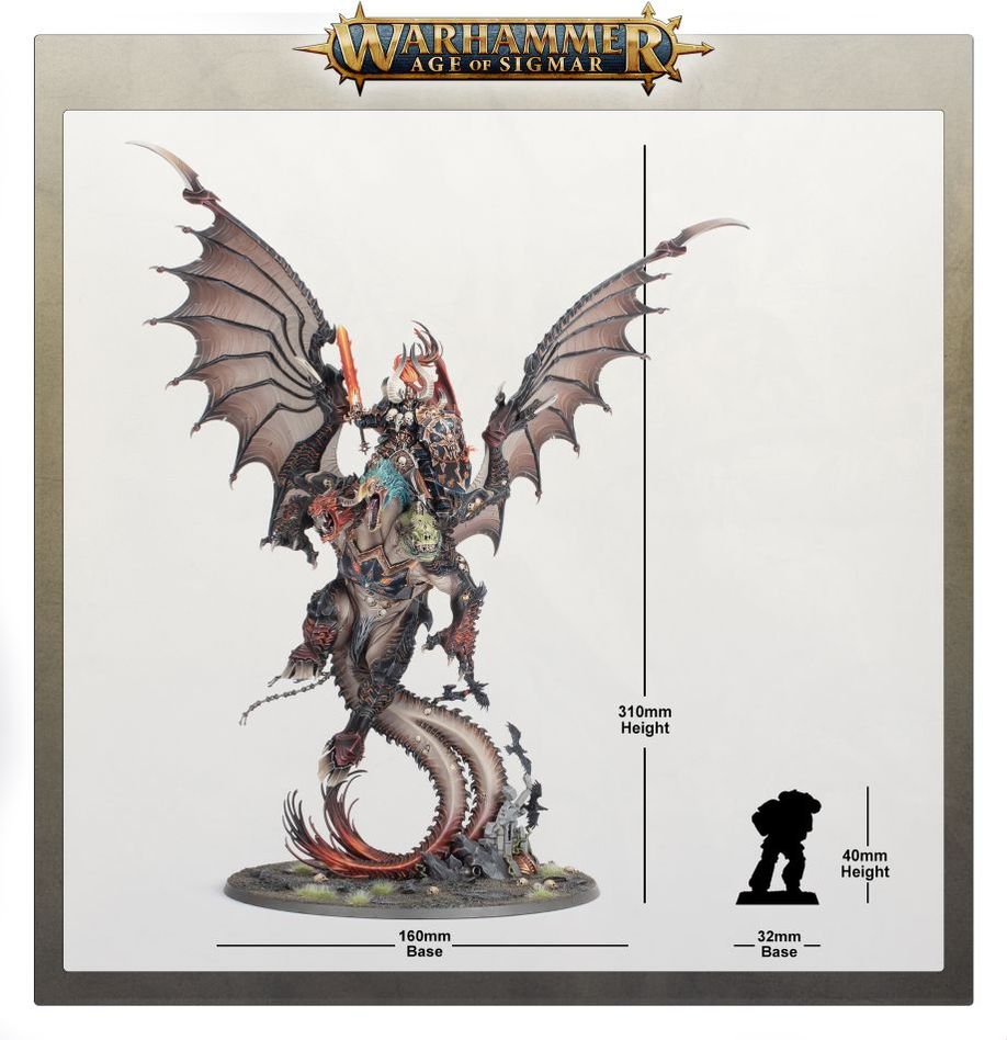 Games Workshop - Archaon Everchosen, Chaos Armies - Warhammer Age of Sigmar