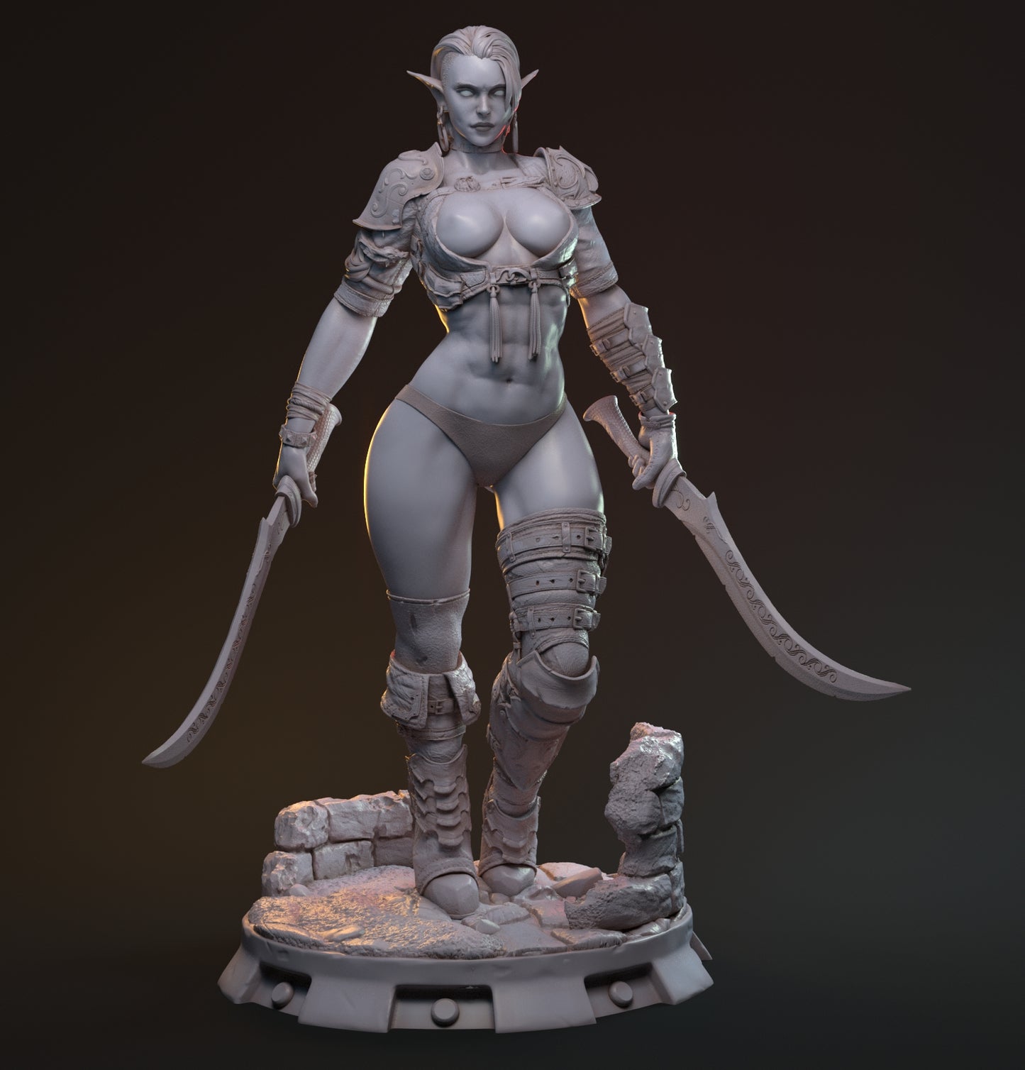 MythRealms - Hanza Female Drow Ranger 35mm / 75mm