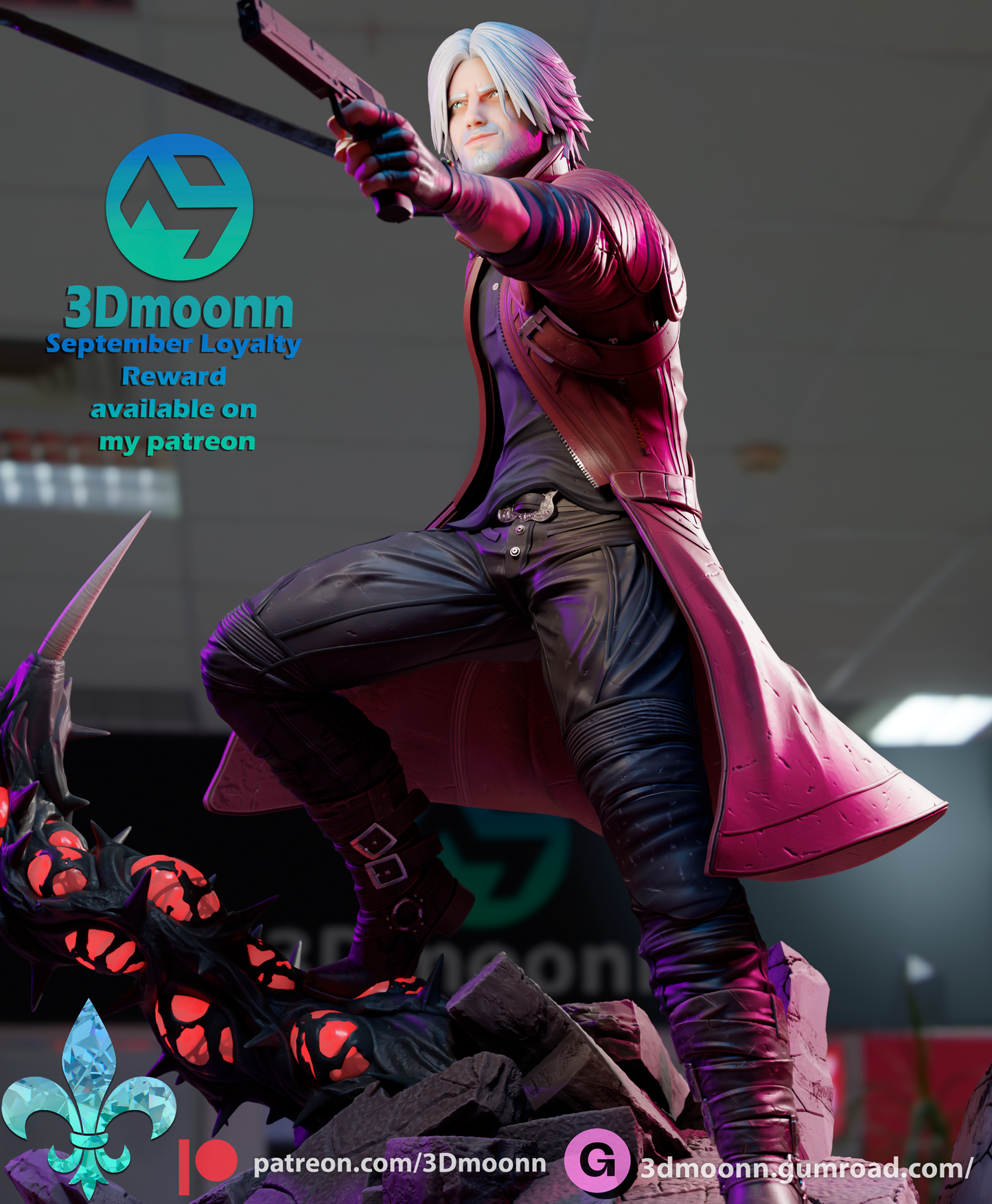 3D.Moonn - Dante Devil May Cray 15cm