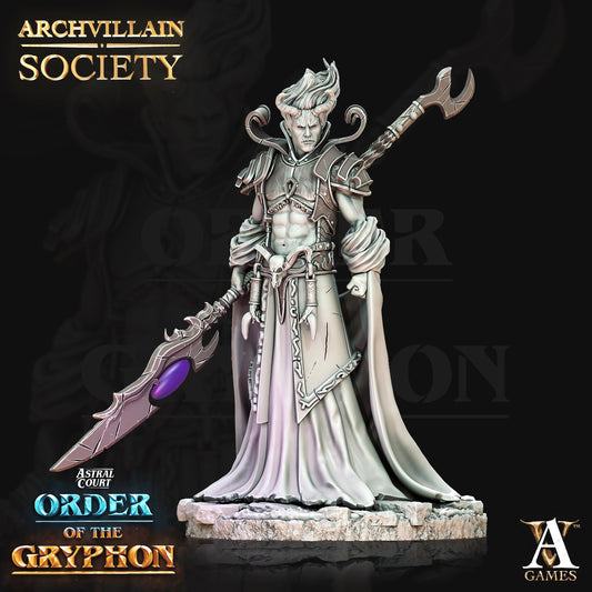 Archvillain Games - Gadar Tiefling Sorcerer Archvillain Society Vol. 11 Astral Court Order of the Gryphon 2022 May