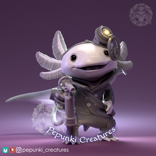 Pepunki Creatures - Axolotl Mech - 2025 July